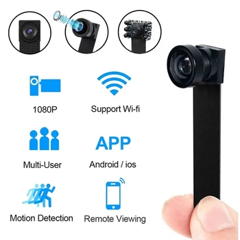 4K Ultra Mini wi-FI Flexível Câmara de Vídeo Full HD de Áudio a Detecção de Movimento Gravador de Câmera do IP de P2P Micro Cam