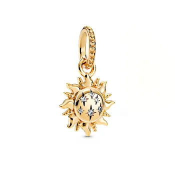 Nova moda charme original flor castelo árvore da vida pingente de sol adequado para original de Pandora pulseira de senhoras presente da jóia
