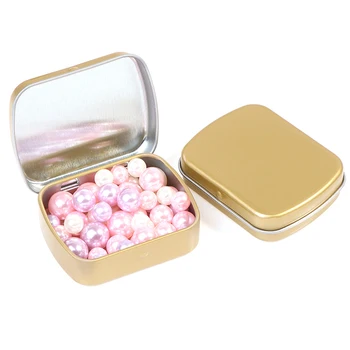 Uma Boa aparência, Ouro em forma de Concha Mini Caixa de Lata Sacola Menino de Lata Caixa de Doces da Caixa de Embalagem Compacta Caixa de Armazenamento Portátil