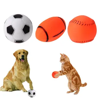 Cão, Gato De Som Cachorro De Brinquedo Squeakers Squeaky Brinquedo De Futebol, Rugby, Beisebol Cão Mastigar O Jogo De Bola Brinquedo Engraçado Para Animais De Estimação