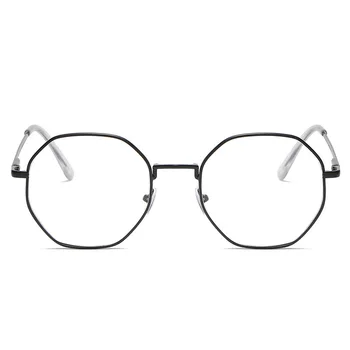 Transparente Computador Óculos De Armação Mulheres Homens Anti Luz Azul Rodada Óculos De Bloqueio De Vidros De Óptica Espetáculo De Óculos