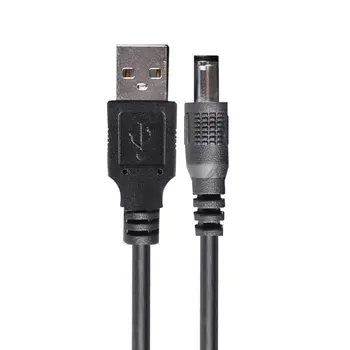 USB Macho para DC 5.5x2.1 mm DC5V Linha da Fonte de Alimentação Adaptador de Carregamento do Cabo LX9B