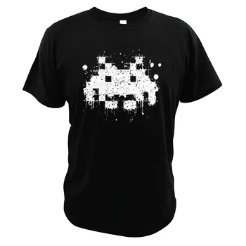 Space-Invader Camiseta do Clássico Jogo de Tiro Adolescente Camiseta de Algodão de Presente Para o Vintage Retro Arcade-Leitor de T-shirt