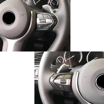 A Fibra de carbono Estilo ABS Volante Moldura Guarnição Para a BMW M3 M4 M5 Novo 1 A 3 Série