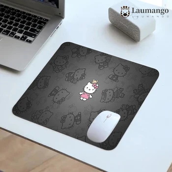 Cartoon Saudações Kitty Mouse Pad Velocidade Do Jogador Tapete Tapete Mini Pc De Mesa Kawaii Secretária Tapetes De Pequeno Tapete De Rato Gaming Acessórios Deskpad