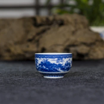 Corpo de Porcelana Xícara de Chá de chá Cerâmica conjunto de Kung Fu chá caneca de Jingdezhen famille rose esmalte da copa