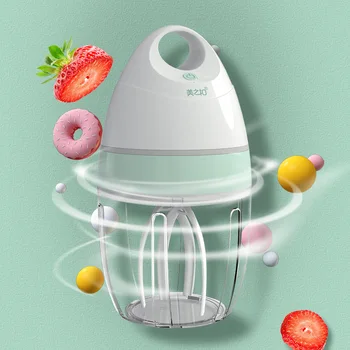 Automático De Creme De Alimentos Bolo Assar Mixer De Alimentos Blender Multifuncional Mini-Manual De Velocidade Elétrico Mixer Batedor De Ovo