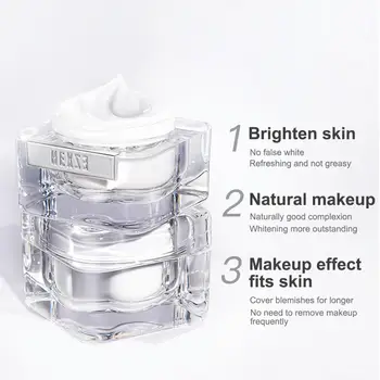 HEXZE Rosto Hidratante Creme de Maquiagem Primer Clareamento Anti Envelhecimento para Matificante Consumador Corretivo Creme