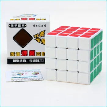 Shengshou 62mm 4x4x4 Cubo Mágico Fosco Quebra-cabeça Velocidade Profissional Cubo Mágico Brinquedos Educativos Para Crianças de Cubo Com Stand Gratuito