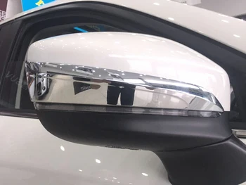 2pcs Inferior ou superior do Lado Acessórios ABS Cromado Espelho Retrovisor de Carro Tampa Guarnição Stripe para o Mazda CX-9 CX9 2016 2017 2018