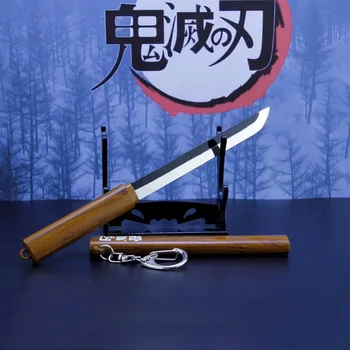 16CM Anime Demon Slayer Espada de Simulação de Arma Japonesa Katana Espada Tanjiro Nidouzi Inosuke Zenizu Facas E Espadas Arma