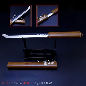16CM Anime Demon Slayer Espada de Simulação de Arma Japonesa Katana Espada Tanjiro Nidouzi Inosuke Zenizu Facas E Espadas Arma