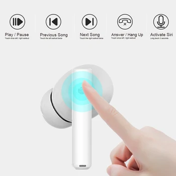 IBesi Ar 3 Bluetooth V5.0 Fone de ouvido TWS Fones De ouvido Estéreo Fone de ouvido sem Fio Sport Mãos-livres Fones de ouvido Smart Touch Para o Telefone