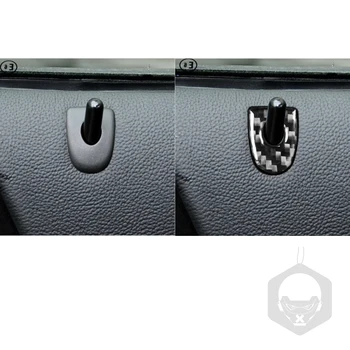 Para o BMW Z4 E89 2009-2016 Várias Cores de Fibra de Carbono Adesivos de Bloqueio de Porta do Círculo do Anel de Guarnição Tecer Textura Interior de Acessórios para carros