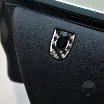 Para o BMW Z4 E89 2009-2016 Várias Cores de Fibra de Carbono Adesivos de Bloqueio de Porta do Círculo do Anel de Guarnição Tecer Textura Interior de Acessórios para carros