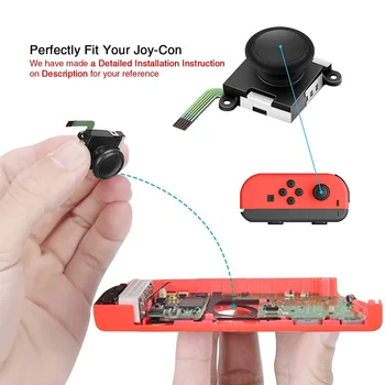 2pcs Gamepad Substituição Joystick Analógico para a Nintendo Mudar JoyCon Controlador de Joystick Analógico Shift Vara