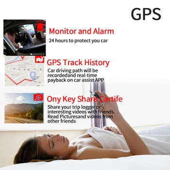 Android 8.1 4G Traço Cam WIFI DVR GPS de Navegação Dashcam Gravador de Vídeo Bluetooth Tela de Toque do Painel de Câmera Auto Registrator