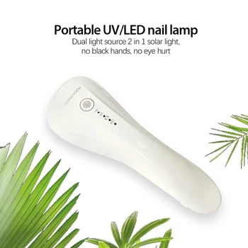Handheld Prego Lâmpada sem Fios 3 peças LED de Luz de Cílios, de Rápida Secagem, Mini Prego Secador Recarregável Manicure Lâmpada de Ferramentas de Viagem lampara