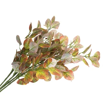 1pcs de flores artificiais 54cm de eucalipto, folha de decoração de casa arranjo de flores de jóias falsas de eucalipto, folhas de plantas artificiais