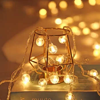 A Energia da bateria LED Esférica Guirlanda de Fadas Luz Cadeia Estrelas Impermeável ao ar livre Luzes de Natal, Dia da Festa de Casamento Decoração