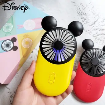 Dos desenhos animados de Disney do Mickey Mouse Portátil Portátil Mini Usb de Carregamento Ultra-fina e de Grande capacidade de Silenciosa Verão com Ventilador Luz