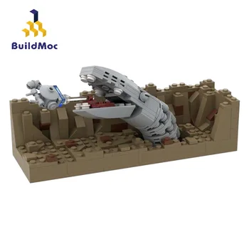 BuildMOC Clássico Idéias Cena do Filme MOC-42513 Escapar De Espaço de Memória-Nano Falcão Blocos de Construção Crianças Brinquedos para Meninos Presentes