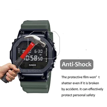 3Pcs Nano Anti-choque Filme Para Casio G-Shock GM-5600B GM-5600 3PR 1PR GMW-B5000 Relógio do Esporte Proteção de Tela de Cinema, Não de Vidro