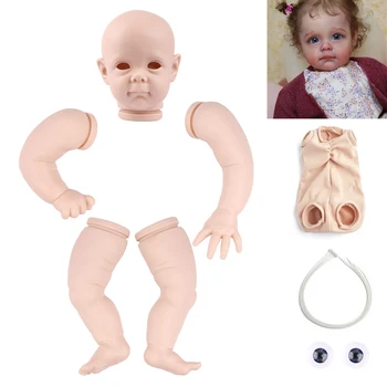 RSG Reborn Baby Doll 22 Polegadas Realistas Recém-nascido Bebe Reborn Maggi Vinil sem pintura Inacabada Boneca Peças DIY em Branco Boneca Kit