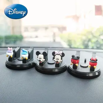 Disney bonito Mickey Mouse carro titular do telefone da central de controle multifuncional carro fixo de navegação estrutura de suporte universal