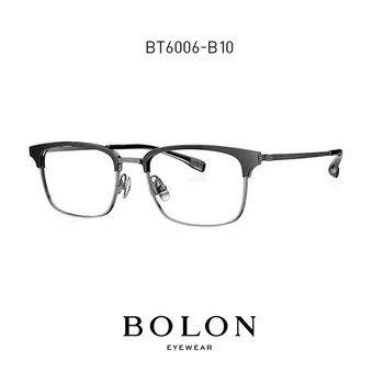 BOLON B-Titânio Retro Óculos com Armação para Homens Praça Prescrição de Óculos, Óculos BT6006