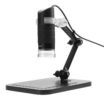 5MP Microscópio Digital USB lente de aumento 1000X 8 LED Eletrônico Endoscópio Câmara Full Eixo de Rotação Comprimento Focal Linha-controlado