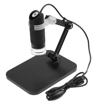 5MP Microscópio Digital USB lente de aumento 1000X 8 LED Eletrônico Endoscópio Câmara Full Eixo de Rotação Comprimento Focal Linha-controlado
