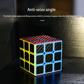 A Fibra de carbono 3x3 Velocidade Cubo Mágico Profissional de Concurso Educacionais Neocube Brinquedos de Quebra-cabeça Cubo Mágico 3x3x3 de Alta Qualidade, a Velocidade do Cubo
