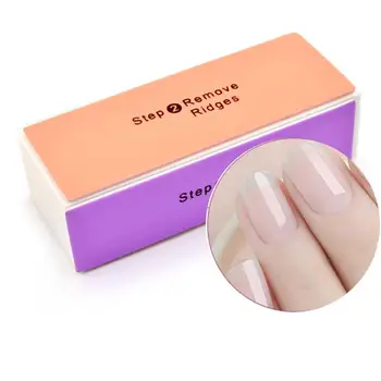 1 Pc Professional Colorido Prego Buffer De Arquivo De Polimento Bloco De Lixar Manicure Esponja Revés Unhas Acessórios Para Nail Art