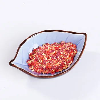 5,6,8 mm a descrição de jinguang côncavo ameixa lantejoulas DIY artesanal acessórios de vestuário, acessórios de contas