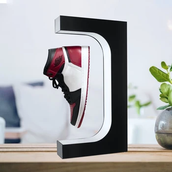 Levitação magnética LED Flutuante Sapato Rotação de 360 Graus do Suporte de exposição do Tênis de Ficar de Casa em Casa Loja de Sapato de Exibição Contém Stand