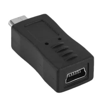 Universal Mini USB Fêmea para Micro USB Conector Macho Adaptador Conversor Adaptador do Cabo de Estoque