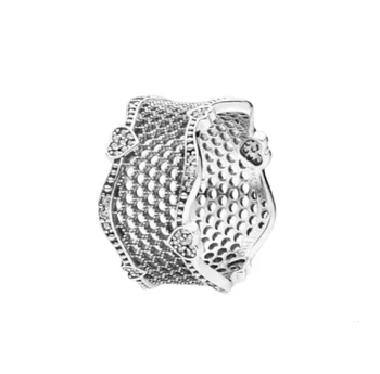 -seller original Pandora Prata 925 Esterlina, anel de três pétalas de rosa instrução anel Para senhoras envolvimento de jóias de moda