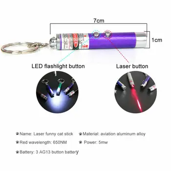 5MW LED Laser Gato de Estimação Brinquedo Vermelho de Luz de Ponto de Vista 530Nm 405Nm 650Nm Interativo Caneta Laser Pointer Suprimentos para animais de Estimação Brinquedos do Gato Cor Aleatória