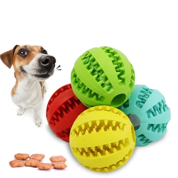 Animal de estimação Sof Cão de Estimação, Brinquedos Brinquedo Engraçado Interativo Elasticidade Bola Cão Mastigue Brinquedo Para Cão de Dente Limpa Bola De Alimentos Extra-resistente Bola de Borracha