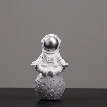 Astronauta Astronauta Criativo Estátua Do Carro Decoração Artesanato Estatueta Resumo Escultura Home Office Desktop Decoração Enfeite Presente