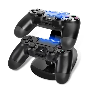Para PS4 Controlador de Doca Carregador Dual USB Suporte de Carregamento da Estação de Berço para a Sony Playstation 4 PS4 /PS4/ Pro PS4 Slim, Controlador de
