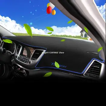 Tapetes Para Hyundai Tucson 2016 2017 2018 2019 2020 Carro Tampa Do Painel De Controle Evite A Luz Almofada Do Painel De Instrumento Tapete Acessórios