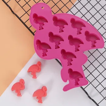 Urso Flamingo Cacto Abacaxi Forma Reutilizável Cubos de Gelo Molde 3D Ice Cream Maker Silicone Doce de Geléia Bandeja de Gelo Molde