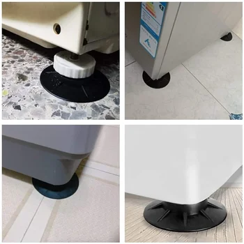 4Pcs Anti Vibração Pés Almofadas Máquina de Lavar Tapete de Borracha Anti-Vibração Pad Secador de Universal Fixo Não-Deslizamento Pad Protetores do Assoalho