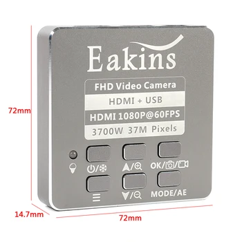 37MP 1080P 60FPS Microscópio Câmara FHD Panasonic Sensor HDMI USB 130X C-Montagem Industrial de ampliação Digital Kit para Reparação do PWB