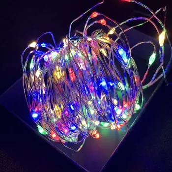 1M 2M 3M 5M 10M de Fio de Cobre da corda LED Luzes de Decoração de Jardim ao ar livre de Natal, Ano Novo, Decoração Navidad Decoração