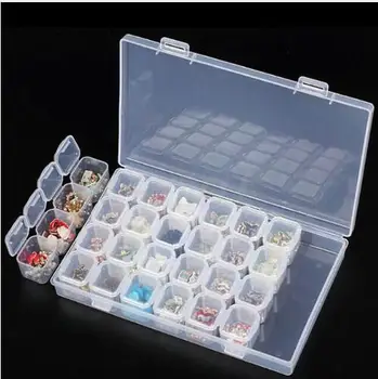 Diamante pintura ferramenta caixa de Acessórios ! Daimond de plástico transparente Organizador de armazenamento de caixa, estojo de jóias de Armazenamento de Caixa de Presente