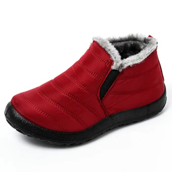2021 Novos Homens Botas Moda Inverno Botas Para Homens De Pele Botas De Neve De Inverno De Pelúcia Mans Calçado Quente Impermeável Homens Sapatos Plus Size