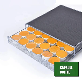 Café em cápsula gerenciador de rack de armazenamento prático de café da gaveta cápsula de apoio Dolce gusto café em cápsula rack de armazenamento de café capsu
